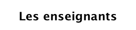 Les enseignants